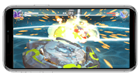 a phone screen showing a game on an iphone