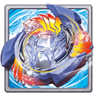 a beyblade icon on a blue background
